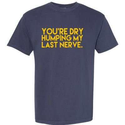 You're Dry Humping My Last Nerve Funny Garment-Dyed Heavyweight T-Shirt