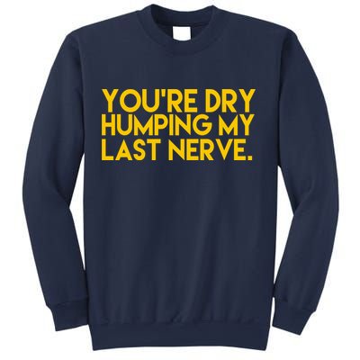 You're Dry Humping My Last Nerve Funny Sweatshirt