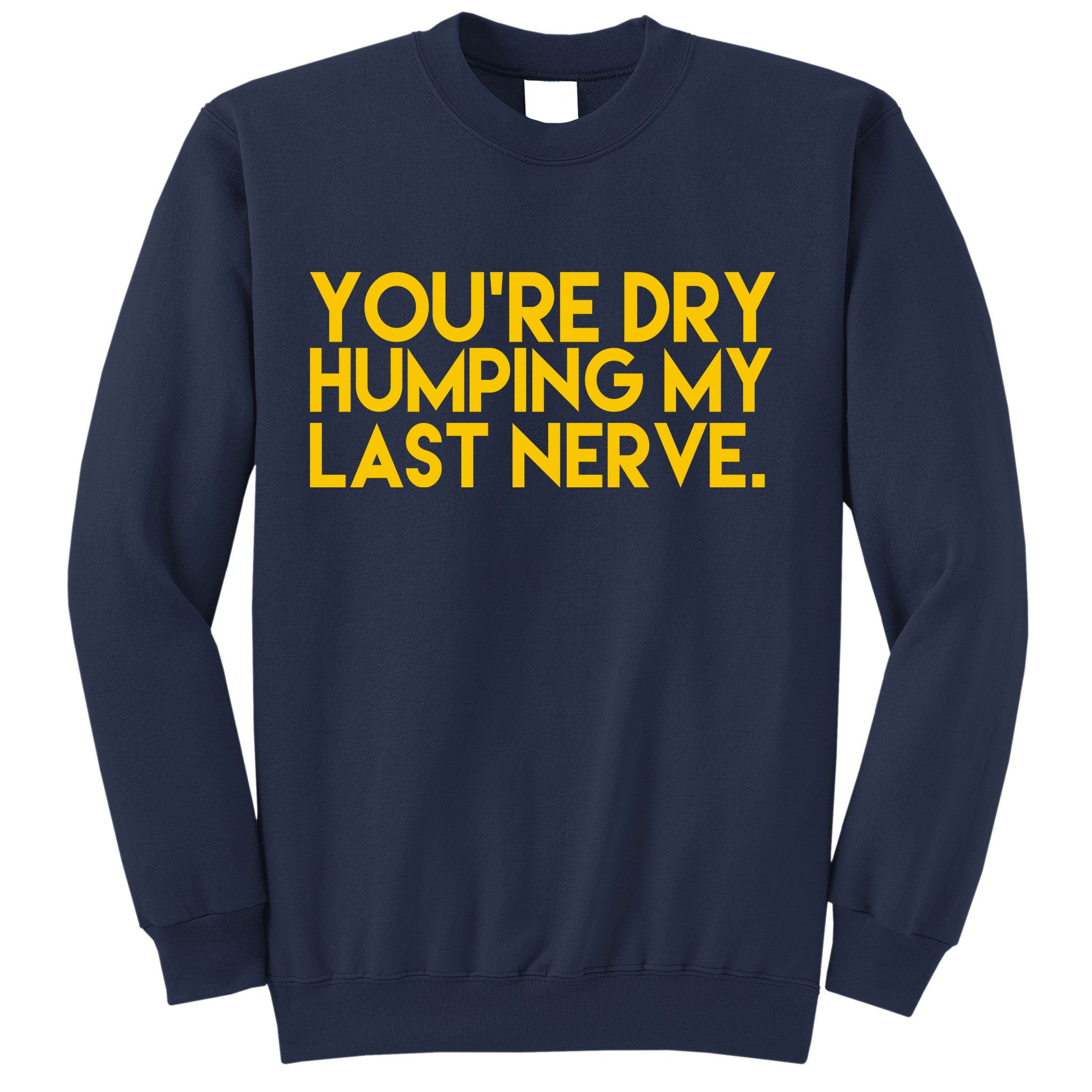 You're Dry Humping My Last Nerve Funny Sweatshirt