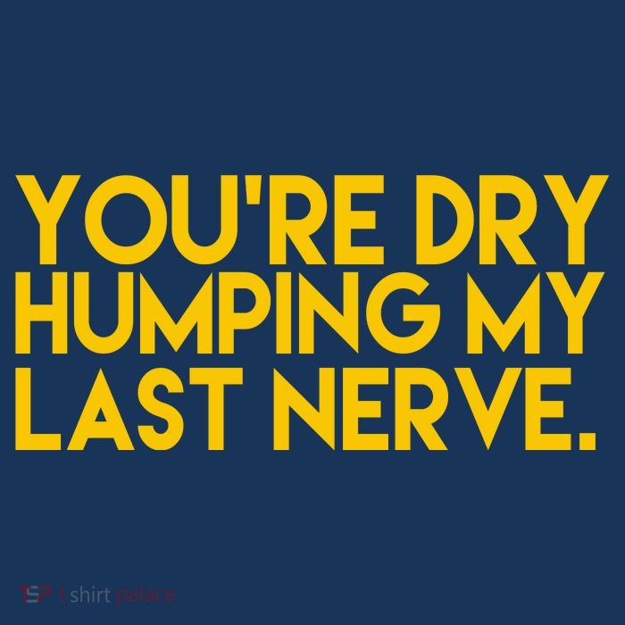 You're Dry Humping My Last Nerve Funny Cooling Performance Long Sleeve Crew