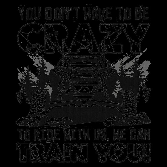 You Don’T Have To Be Crazy To Ride With Us We Can Train 16oz Travel Tumbler