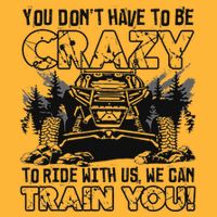You Don’T Have To Be Crazy To Ride With Us We Can Train Sustainable Knit Beanie