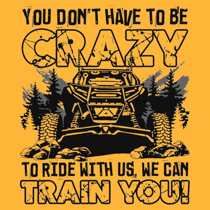 You Don’T Have To Be Crazy To Ride With Us We Can Train Sustainable Knit Beanie