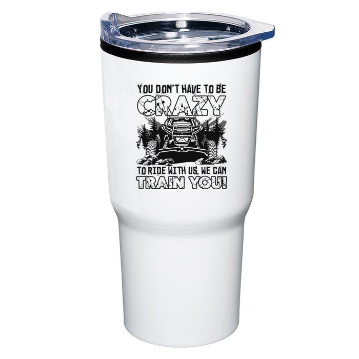 You Don’T Have To Be Crazy To Ride With Us We Can Train Tumbler