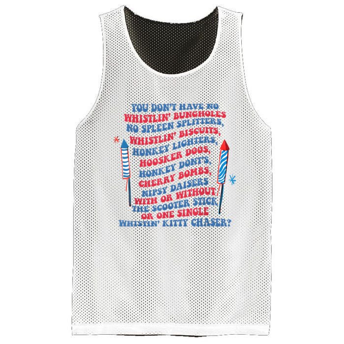 You Don’T Have No Whistlin’ Bungholes Funny July 4th Of July Mesh Reversible Basketball Jersey Tank