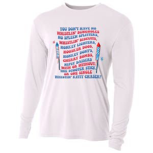 You Don’T Have No Whistlin’ Bungholes Funny July 4th Of July Cooling Performance Long Sleeve Crew