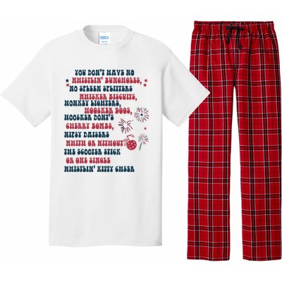 You Dont Have No Whistling Bungholes 4th Of July Usa Flag Pajama Set