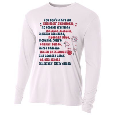 You Dont Have No Whistling Bungholes 4th Of July Usa Flag Cooling Performance Long Sleeve Crew