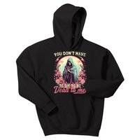 You Dont Have To Die To Be Dead To Me Sarcastic Skeleton Kids Hoodie