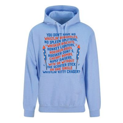 You Don’T Have No Whistlin’ Bungholes Funny July 4th Of July Unisex Surf Hoodie