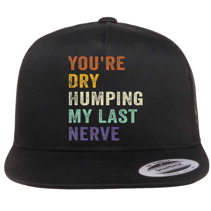 YouRe Dry Humping My Last Nerve Funny Saying Retro Vintage Flat Bill Trucker Hat