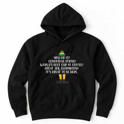 You Did It Congratulations Worlds Best Cup Of Coffee Buddy Hoodie