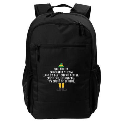 You Did It Congratulations Worlds Best Cup Of Coffee Buddy Backpack