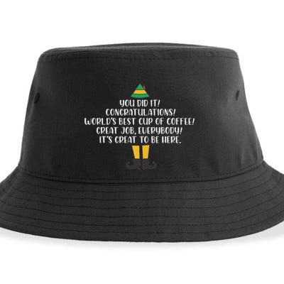 You Did It Congratulations Worlds Best Cup Of Coffee Buddy Sustainable Bucket Hat