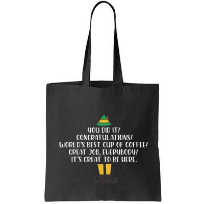 You Did It Congratulations Worlds Best Cup Of Coffee Buddy Bag