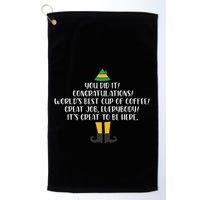 You Did It Congratulations Worlds Best Cup Of Coffee Buddy Golf Towel
