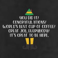 You Did It Congratulations Worlds Best Cup Of Coffee Buddy Golf Towel