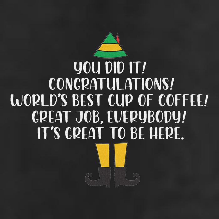 You Did It Congratulations Worlds Best Cup Of Coffee Buddy Golf Towel