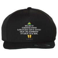 You Did It Congratulations Worlds Best Cup Of Coffee Buddy Wool Snapback Cap