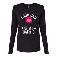 Your Dad Is My Cardio Funny Quotes Pun Humor Sarcasm Womens Cotton Relaxed Long Sleeve T-Shirt