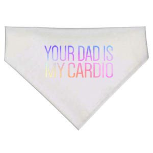 Your Dad Is My Cardio Relationship Funny Gym Workout Gift USA-Made Doggie Bandana