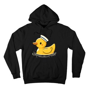 Yellow Duck In Sailor Hat | Cute Duck Lover Hoodie