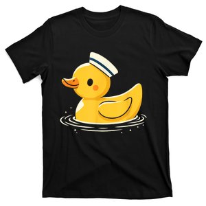 Yellow Duck In Sailor Hat | Cute Duck Lover T-Shirt