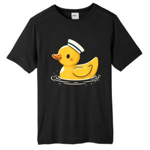 Yellow Duck In Sailor Hat | Cute Duck Lover Tall Fusion ChromaSoft Performance T-Shirt