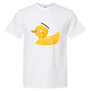 Yellow Duck In Sailor Hat | Cute Duck Lover Garment-Dyed Heavyweight T-Shirt