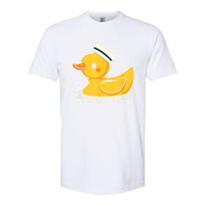 Yellow Duck In Sailor Hat | Cute Duck Lover Softstyle CVC T-Shirt