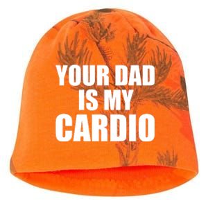 You Dad Is My Cardio Kati - Camo Knit Beanie