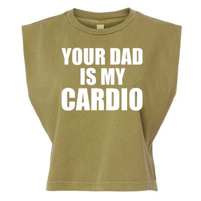 You Dad Is My Cardio Garment-Dyed Women's Muscle Tee