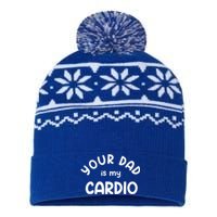 Your Dad Is My Cardio Meaningful Gift USA-Made Snowflake Beanie