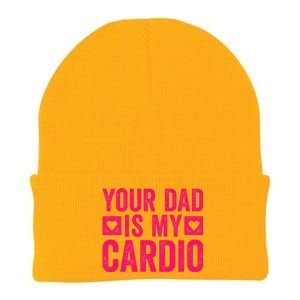 Your Dad Is My Cardio Knit Cap Winter Beanie