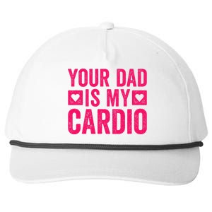 Your Dad Is My Cardio Snapback Five-Panel Rope Hat