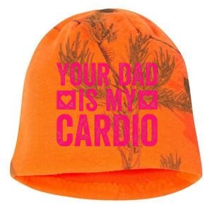 Your Dad Is My Cardio Kati - Camo Knit Beanie