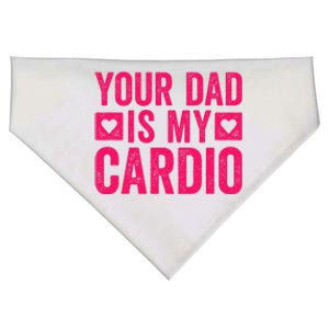 Your Dad Is My Cardio USA-Made Doggie Bandana