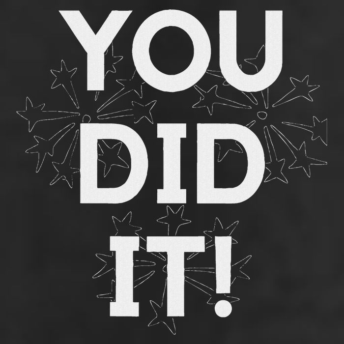 You Did It Congratulations Graduation Win Promotion Adult Drive Performance Visor