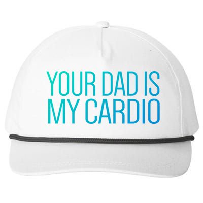 Your Dad Is My Cardio Relationship Funny Gym Workout Gift Snapback Five-Panel Rope Hat