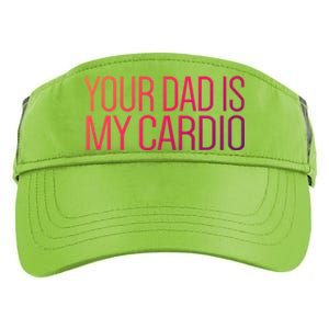 Your Dad Is My Cardio Relationship Funny Gym Workout Gift Adult Drive Performance Visor