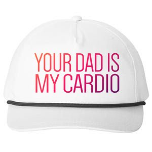 Your Dad Is My Cardio Relationship Funny Gym Workout Gift Snapback Five-Panel Rope Hat