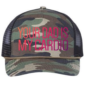 Your Dad Is My Cardio Relationship Funny Gym Workout Gift Retro Rope Trucker Hat Cap