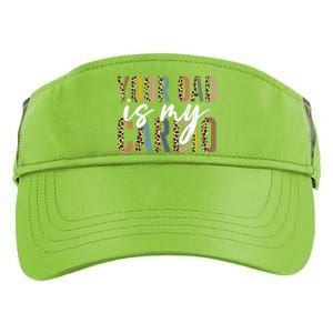 Your Dad Is My Cardio Leopard Funny Fathers Day Adult Drive Performance Visor