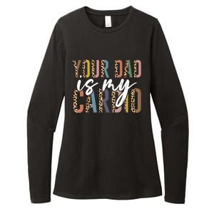 Your Dad Is My Cardio Leopard Funny Fathers Day Womens CVC Long Sleeve Shirt