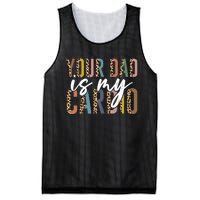 Your Dad Is My Cardio Leopard Funny Fathers Day Mesh Reversible Basketball Jersey Tank