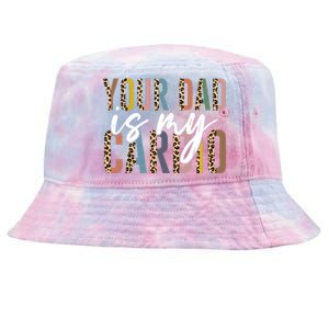 Your Dad Is My Cardio Leopard Funny Fathers Day Tie-Dyed Bucket Hat