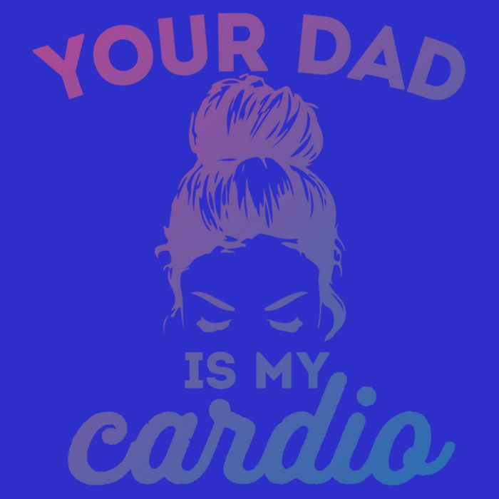 Your Dad Is My Cardio Gym Fitness Gift Baby Bodysuit