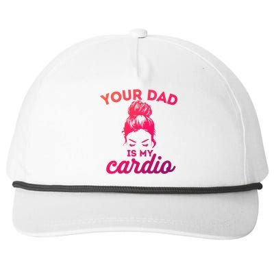 Your Dad Is My Cardio Gym Fitness Gift Snapback Five-Panel Rope Hat