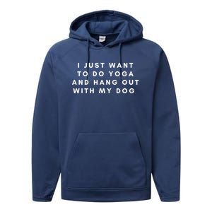 Yoga Dog Love Namaste All Day Great Gift Performance Fleece Hoodie