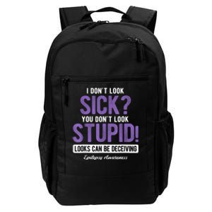 You DonT Look Stupid Epilepsy Awareness Daily Commute Backpack